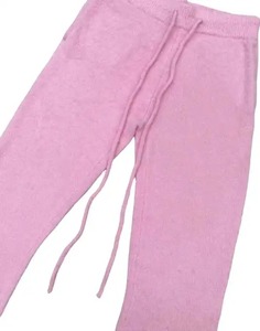 Taille réglable Mohair Flare pantalons de survêtement décontracté Street Wear Logo personnalisé imprimé bas quantité minimale de commande cordon de serrage en gros - Product Image 4