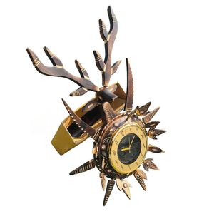 Victor thạch anh trang trí Hươu Hươu cúc cu Đồng hồ treo tường phong cách cổ phong cách mới phong cách thạch anh bằng gỗ Hươu đồng hồ - Product Image 6