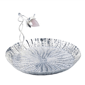 Handcrafted Leaves Design Platter for Home Entertaining Charming Leaves Serving Platter for Garden Parties - Product Image 2