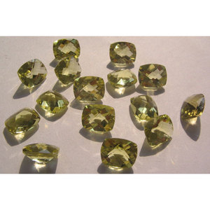 Cuarzo Limón Natural, Zirconia Facetada en Forma de Cojín, Piedra Mineral de Zafiro, 6-8mm, Color Rosa, Alta Calidad, Calibrado Ópticamente - Product Image 1