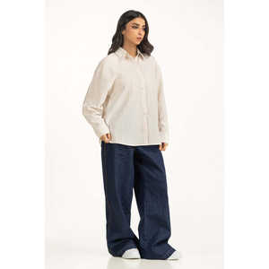 Chemises décontractées en tissu popeline simple WM-CS-WS25-002 coupe classique - Product Image 1