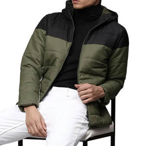 Chaqueta Acolchada para Hombre al por Mayor, Chaqueta Acolchada de Color Sólido, Logotipo Personalizado, Cálida, Gruesa, Resistente al Viento, Aislamiento Invernal y Estilo Moderno - Product Image 6
