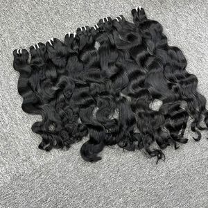 Peluca de pelo vietnamita virgen 100% con cierre de encaje HD Onda natural Opciones de estilo dirigidas largas y rectas para mujeres Bla - Product Image 4