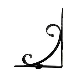 Soporte para colgar en la pared dorado de hierro con acabado negro, cesta colgante, jardinera, gancho para farol de jardín, soportes de pared - Product Image 1