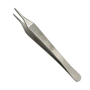 Pince micro-tissulaire chirurgicale manuelle réutilisable en acier inoxydable de qualité supérieure, 18 cm, 1x2 dents, certifiée CE, pour hôpital - Product Image 4