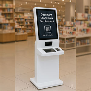 Terminal de Autoservicio con Lector de Códigos de Barras, Lector de Tarjetas, Pantalla LCD, SDK Habilitado, Carcasa Metálica de Pie para Uso en Interiores - Product Image 2