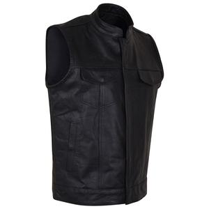 Chaleco de cuero de moto de calidad superior 2023 para hombres, todos los tamaños y colores disponibles, chaleco transpirable - Product Image 3