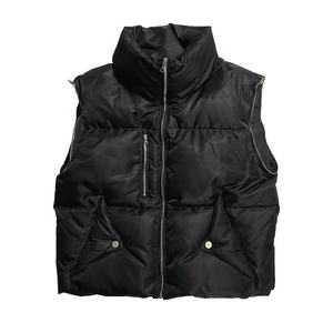 2023 venta al por mayor abrigo sin mangas hombres invierno Puffer cremallera diseño chaqueta acolchada - Product Image 5