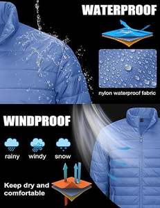 Chaqueta de Invierno Transpirable para Hombre, Chaquetas Acolchadas Cálidas, Chaquetas de Invierno para Hombre, Parkas Gruesas para Hombre, Casual - Product Image 4