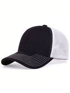 Casquette personnalisée Tracker Sports de plein air Casquette de camionneur brodée Hip Hop Casquette de baseball d'été avec maille de couleur unie pour la plage en hiver - Product Image 6