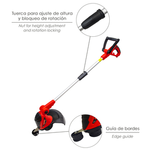 Recortabordes 550 Watt. Larghezza di taglio 0/30 cm. Filo 0/1,6 mm. x 6 Metri. Asta Telescopica - Product Image 5