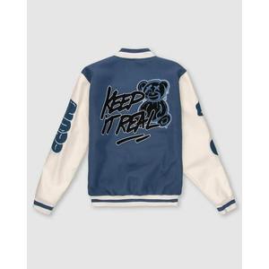 แจ็กเก็ตขนสัตว์แบบโอเวอร์ไซส์อินเทรนด์2025ใส่ได้ทุกเพศบล็อกสีแบบย้อนยุคพร้อมฉลากส่วนตัว - Product Image 2