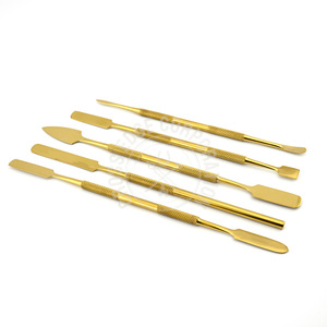 Ensembles d'outils de sculpture de cire 5pcs outils de sculpture de modélisation de cire à double extrémité Kit couleur or outils et équipement de bijoux en acier inoxydable - Product Image 3