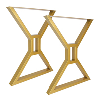 Pieds de table au design moderne, pieds décoratifs en fer, pieds de bureau en acier pour meubles