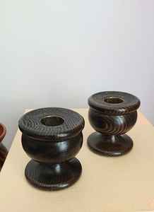 เชิงเทียนไม้ดีไซน์แบบชนบทที่มีลวดลายสวยงามทำด้วยมือทนทานสำหรับห้องสไตล์วินเทจขวดโหลใส่เทียนที่ไม่เหมือนใคร - Product Image 2