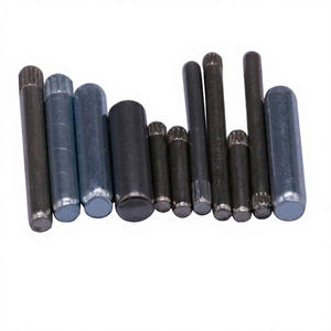 Goupille cylindrique personnalisable en acier inoxydable avec filetage M12 et fixation moletée et polie de taille 2_15 - Product Image 1