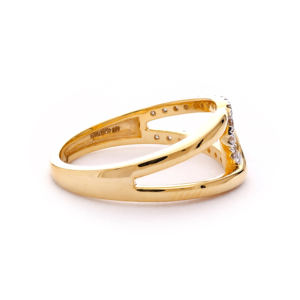 Anillo de Diamantes Entrelazados de Oro de Lujo para Mujer, Joyería de Boda y Compromiso - Product Image 5