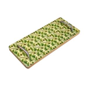 Plateau de service à plat avec poignée pour la maison à faible coût plateau à plat rectangulaire moderne plateau imprimé en bois de taille personnalisée - Product Image 4