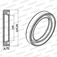 Joint d'étanchéité SLCH01 pour Borg Warner Chrysler ZF BW 310mm LU (A618, 47RH, 47RE, 48RE) A618, 47RH, 47RE, 48RE (BW 310mm LU) ; 10-3/4" LU