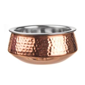 Elegante cuenco de cobre para SPA para pedicura, Centro de Bienestar de metal portátil con borde curvo, suministro a granel de características de lavabo - Product Image 1