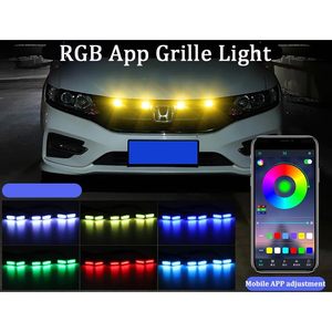 4ชิ้น64สีไฟ LED กระจังหน้ากันชนชุดไฟตกแต่งติดตั้งบนตะแกรงรถ - Product Image 4