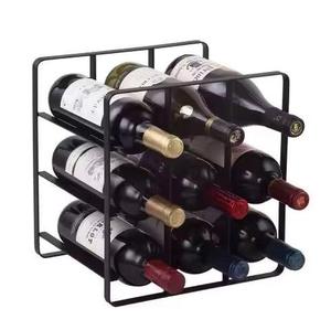 Round Black Finished Metal Wine Bottle Rack for Bar Hotel Restaurant <b>Accessories</b> Multiple Champagne Wine Bottle Holder Wine Rack - Product Image 5