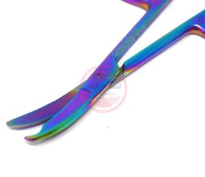 Tijeras de puntada de sutura de acero inoxidable curvadas - Product Image 5