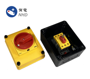 Montaje en panel del aislador de interruptores 32A 3 polos con carcasa Plástico certificado CE con eje metálico - Product Image 3