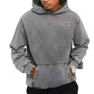 เสื้อฮู้ดซักกรดแบบสวมศีรษะของผู้ชายผ้าฝ้าย100% แบบกำหนดเองได้ - Product Image 1