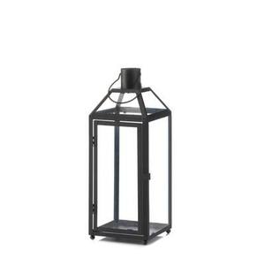 Lanternes en fonte d'aluminium de conception fantaisie enduites noires pour la maison et les lanternes de bougie de décoration d'éclairage de table de Noël - Product Image 1