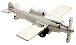 Modèle d'avion à hélice en métal moulé sous pression artisanal 1:100, impression de logo personnalisée, modèle d'avion décoratif, objet de décoration de table - Product Image 5