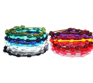 Knotted Cord <b>Bracelet</b>, Everyday <b>Bracelet</b>, Knotted <b>String</b> Colorful - <b>String</b> - Trendy - *CUSTOMIZABLE* - Product Image 1
