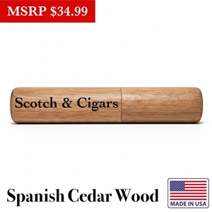 Humidor de Cigarros de Madera de Cedro Español, Estuche de Viaje Portátil, Diseño Minimalista Pulido, Hecho en EE. UU. - Product Image 1