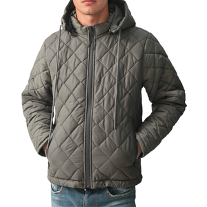 Chaqueta acolchada de invierno de primera calidad para hombre, abrigo cálido informal de alta calidad con cremallera resistente al agua transpirable ligero - Product Image 4