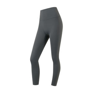 Pantalones de Yoga de Punto con Costuras de Cintura Alta para Mujer al por Mayor - Leggings de Gimnasio Delgados de Secado Rápido y Largo Completo ODM - Product Image 4