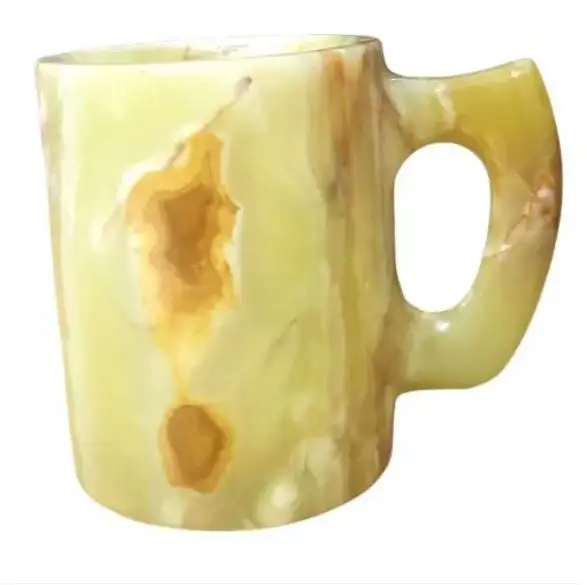Natürliche handgemachte hand gefertigte einteilige Kaffee Tee Onyx Tasse, Pakistan Onyx Kaffeetassen Tassen