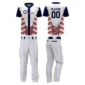 Ensemble d'uniformes de baseball personnalisés de qualité supérieure Elite Pro Grade, tissu 100% polyester respirant, impression par sublimation, coupe professionnelle pour équipe - Product Image 5