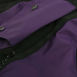 Veste coupe-vent d'extérieur respirante à fermeture éclair et à col montant pour hommes, à poches multiples, en toile, avec patchwork en 3D - Product Image 5