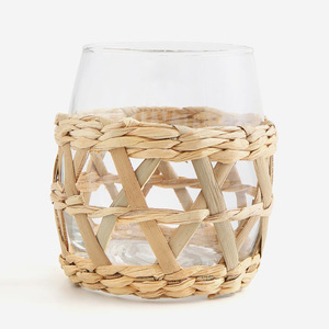 Portavasos tejido a mano, protector de cubierta de taza, precio al por mayor, envoltura de algas marinas naturales para tazas de Vietnam - Product Image 4