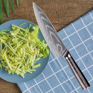 มีดเชฟด้ามไม้ pakka ใบมีดเชฟญี่ปุ่นใบมีดสำหรับเชฟงานแฮนด์เมด - Product Image 3