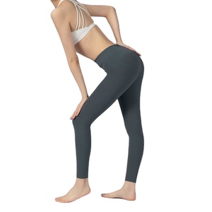Collants de sport sur mesure pantalons de compression extensibles leggings de gymnastique entraînement solide taille haute Scrunch bout à bout Leggings de yoga pour femmes - Product Image 2