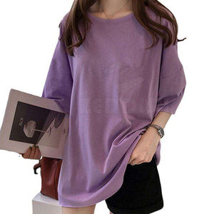 Women Summer Oversized T-Shirt Street Wear Breathable Quick Dry Cotton <b>Bamboo</b> <b>Fiber</b> Custom Logo - Product Image 6
