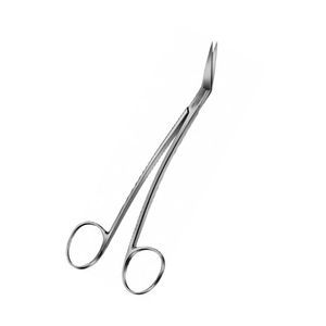 Tijeras de tejido dentado con bloqueo Manual de acero inoxidable, tijeras de laboratorio de disección Dental de 16,5 CM, uso hospitalario personalizado - Product Image 4