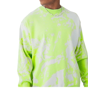 เสื้อกันหนาวแขนยาวแบบสวมหัวแนววินเทจสำหรับผู้ชายเสื้อกันหนาวให้ความอบอุ่นในฤดูหนาวมีลวดลายสีล้วนผ้าโพลีเอสเตอร์/ ผ้าฝ้าย - Product Image 3