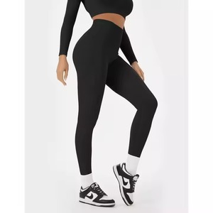 Ropa de yoga para mujer, ropa de gimnasio de cintura alta acanalada, traje de entrenamiento sin mangas, conjunto de yoga sin costuras - Product Image 4