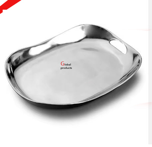 Plateau de service en acier inoxydable finition argent, de qualité supérieure, pour hôtel, restaurant et bar - Product Image 2