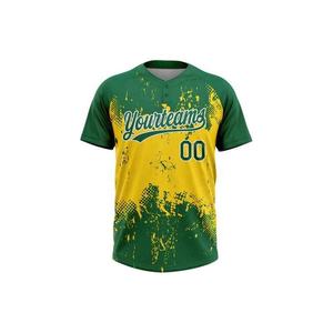 Jersey de béisbol para hombre, uniforme de equipo, tela transpirable, ligero, atlético, informal, a la moda, diseño personalizado, jersey de béisbol a la moda - Product Image 3