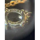Collar chapado en oro de 14 quilates de calidad AAA+ con colgante de piedra preciosa ovalada roja Cus-Jew62 - Product Image 5