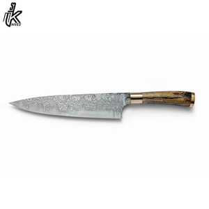 Ensemble de couteaux de chef en acier damas faits à la main de qualité supérieure couteau de cuisine en acier inoxydable de 5 pouces avec manche en bois - Product Image 5