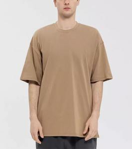 Camiseta de cuello redondo de algodón 100% de alta calidad para hombre tela de punto negra cómoda y lisa al por mayor - Product Image 5